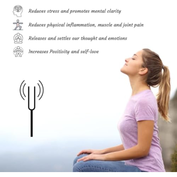 Vemise 128 Hz Tuning Fork Set for Mindful Meditation
