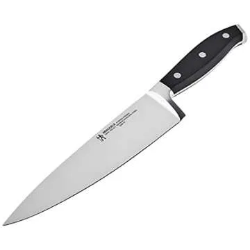 HENCKELS Forged Premio Razor-Sharp 8-Inch Chef Knife, Black, German Engineered Informed by 100+ Years of Mastery