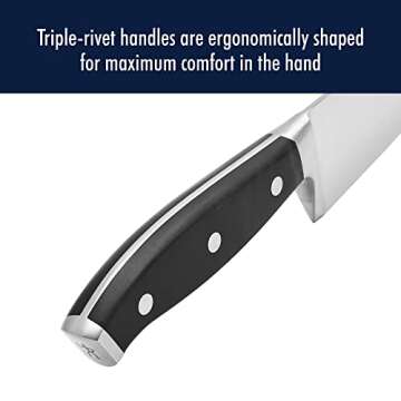 HENCKELS Forged Premio Razor-Sharp 8-Inch Chef Knife, Black, German Engineered Informed by 100+ Years of Mastery