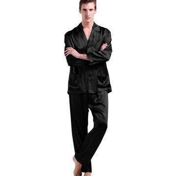 LilySilk Men's 22 Momme Silk Pajamas Set - Luxury Mulberry Sleepwear