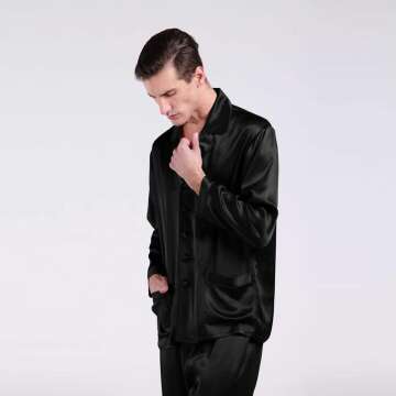 Luxury Men's Silk Pajamas Set - 22 Momme Sleepwear