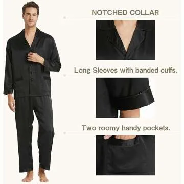 Luxury Men's Silk Pajamas Set - 22 Momme Sleepwear