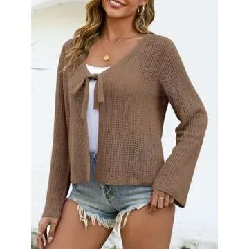 Saodimallsu Women's Summer Crochet Cardigan for Beach