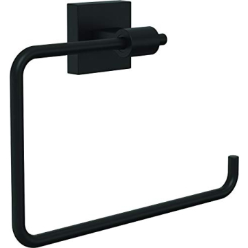 Franklin Brass MAX46-FB Maxted Towel Ring - Matte Black Elegance for Modern Bathrooms