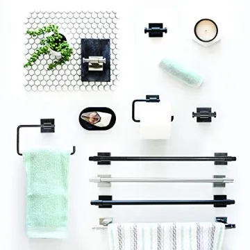 Maxted Towel Ring by Franklin Brass - Modern Matte Black Design