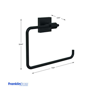 Maxted Towel Ring by Franklin Brass - Modern Matte Black Design