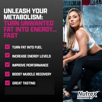 Nutrex Research L-Carnitine 3000 (31 Servings, Berry Blast) | Liquid Shots, Stimulant Free | Supports Muscle Recovery For Men and Women