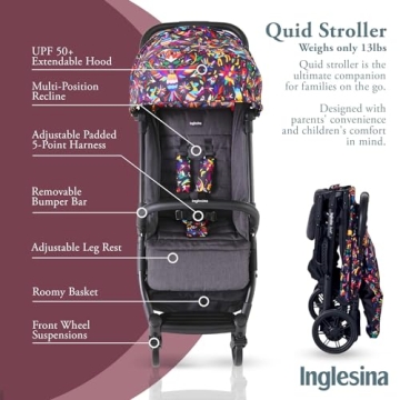 Inglesina Quid Ultra-Light Compact Travel Stroller for Kids