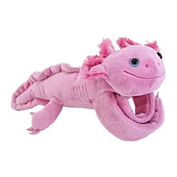 Wild Republic Huggers Axolotl, Eco-Friendly Plush Toy, 8 Inches, for Kids