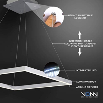 Buy VONN Atria 20" LED Chandelier - Adjustable Suspension Design
