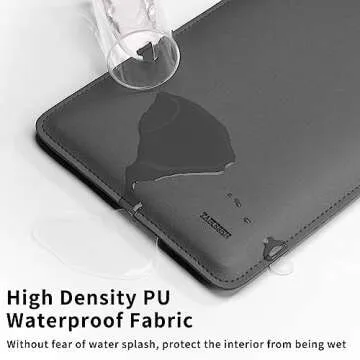 TAIKESEN 15.6 Inch Laptop Sleeve Case Computer Bag for 15.6" Acer Aspire/Predator, Inspiron, ASUS Dell Notebook, HP Pavilion, IdeaPad 330, ThinkPad E590, Chromebook, PU Bag with Small Case, Grey