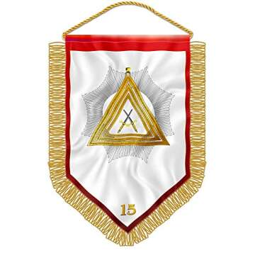 Pennant unique Masonic degrees 15th Degree: Knight of the East