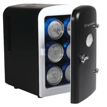 Frigidaire Mini Retro Fridge 6 Can Portable Cooler