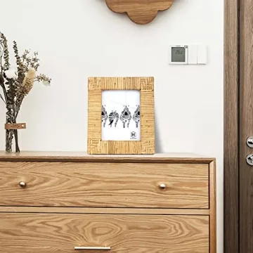 HUAXIN CRAFT H Rattan Woven 4x6 Photo Frame