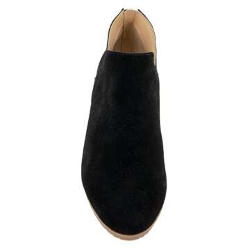 Kenneth Cole REACTION Women's Side Way Low Heel Ankle Bootie, Black, 8 M US