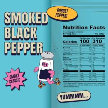 Louisville Vegan Jerky - Smoked Black Pepper Vegan and Vegetarian Meat, 19 Grams of Non-GMO Soy Prot...
