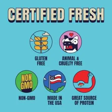 Louisville Vegan Jerky - Smoked Black Pepper Vegan and Vegetarian Meat, 19 Grams of Non-GMO Soy Protein, 310 Calories per Bag, Gluten-Free High Protein Vegan Snacks - 3 oz, 6 Pack