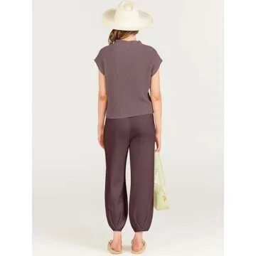 Trendy ANRABESS Two-Piece Knit Lounge Set