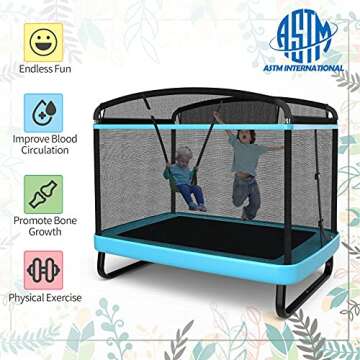 Giantex Kids Trampoline with Swing for Safe Fun