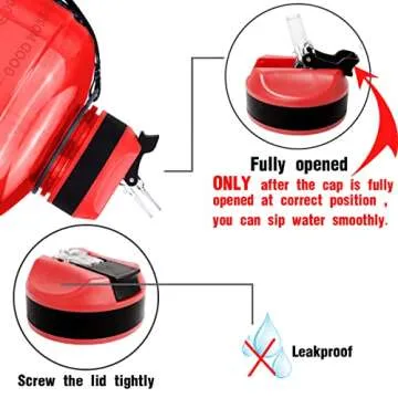 QuiFit Motivational Gallon Water Bottle - with Straw & Time Marker BPA Free Large Reusable Sport Wat...