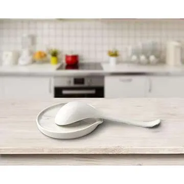 Ceramic Spoon Rest for Kitchen Counter, 5.5 Inches