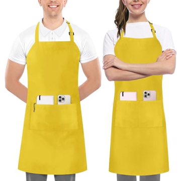 Utopia Kitchen Adjustable Bib Aprons for Cooking and Crafting