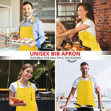 Utopia Kitchen Bib Aprons for Cooking and Crafting
