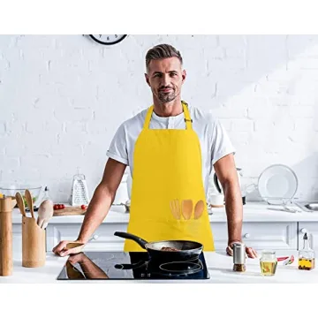 Utopia Kitchen Bib Aprons for Cooking and Crafting