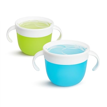 Munchkin® Snack™ Catcher Toddler Snack Cups, Pack of 2 - Ideal for On-the-Go Snacking!
