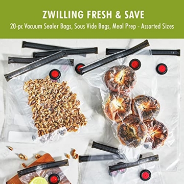 ZWILLING Fresh & Save Set Vacuum Sealer Bags for Food