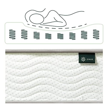 ZINUS 8 Inch Foam and Spring Mattress for Comfort