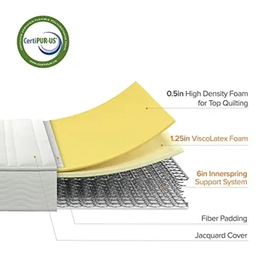 ZINUS 8 Inch Foam and Spring Mattress for Comfort