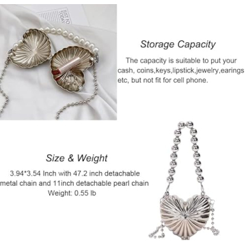 Zenosy Mini Pearl Evening Bag Elegant Women's Fashion Accessory