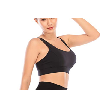 RUNNING GIRL Women's Backless Padded Sports Bra Longline