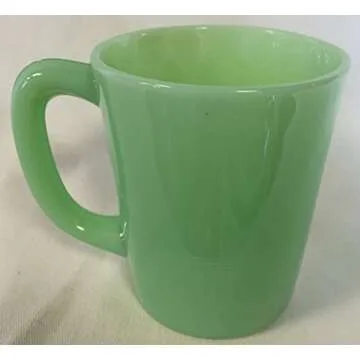Coffee Cup - Jade Glass Mug - Rosso Exclusive - American Made - Mosser Glass USA (Jadeite Plain)