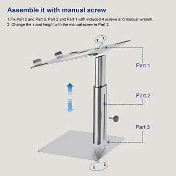 BESIGN LSX6 Adjustable Laptop Stand for All Laptops
