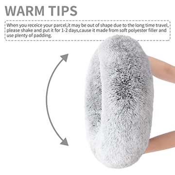 Love's Cabin 20in Cat Bed - Fluffy Machine Washable Pet Bed