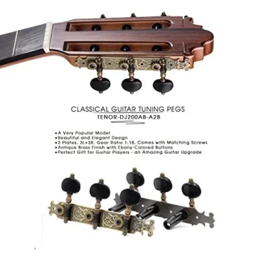 DJ200AB-A2B Tenor Guitar Tuners with Antique Brass Finish