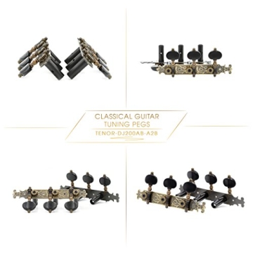 DJ200AB-A2B Tenor Guitar Tuners with Antique Brass Finish