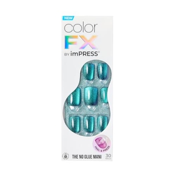 KISS imPRESS No Glue Press-On Nails - Color FX Dark Green