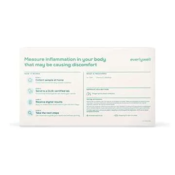 Everlywell Vitamin D + Inflammation Test - at-Home Collection Kit - Accurate Results from a CLIA-Certified Lab Within Days - Ages 18+