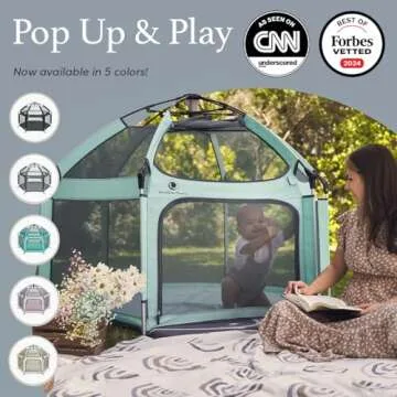 POP 'N GO PLAYPEN - Indoor & Outdoor Baby Playpen for Babies and Toddlers - Baby Beach Tent, Foldabl...