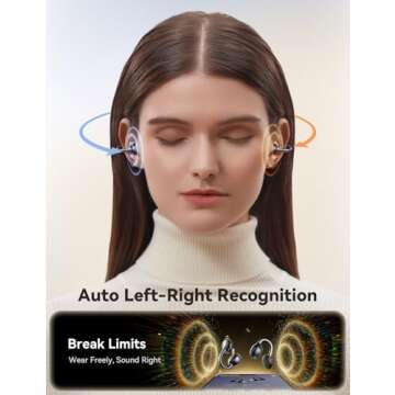 JOYROOM OE3 Clip-On Earbuds, Immersive Sound & Controls