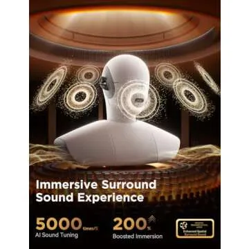 JOYROOM OE3 Clip-On Earbuds, Immersive Sound & Controls