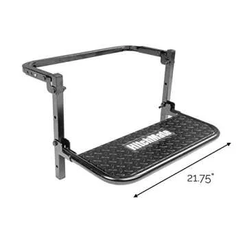 Heininger HitchMate 4040 TireStep - Adjustable and Compact Vehicle Access Step