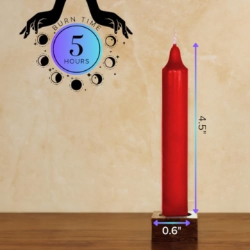 Simply Soson 24 Bulk Mini Taper Candles for Rituals