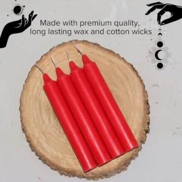 Simply Soson 24 Bulk Mini Taper Candles for Rituals