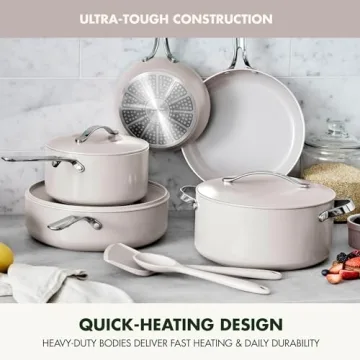 GreenPan Nova 10-Piece Nonstick Ceramic Cookware