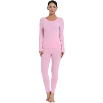Amorbella Womens Thermal Underwear - Warm Long Johns Set
