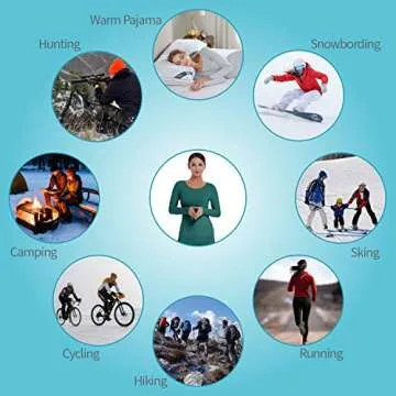 Amorbella Womens Thermal Underwear - Warm Long Johns Set